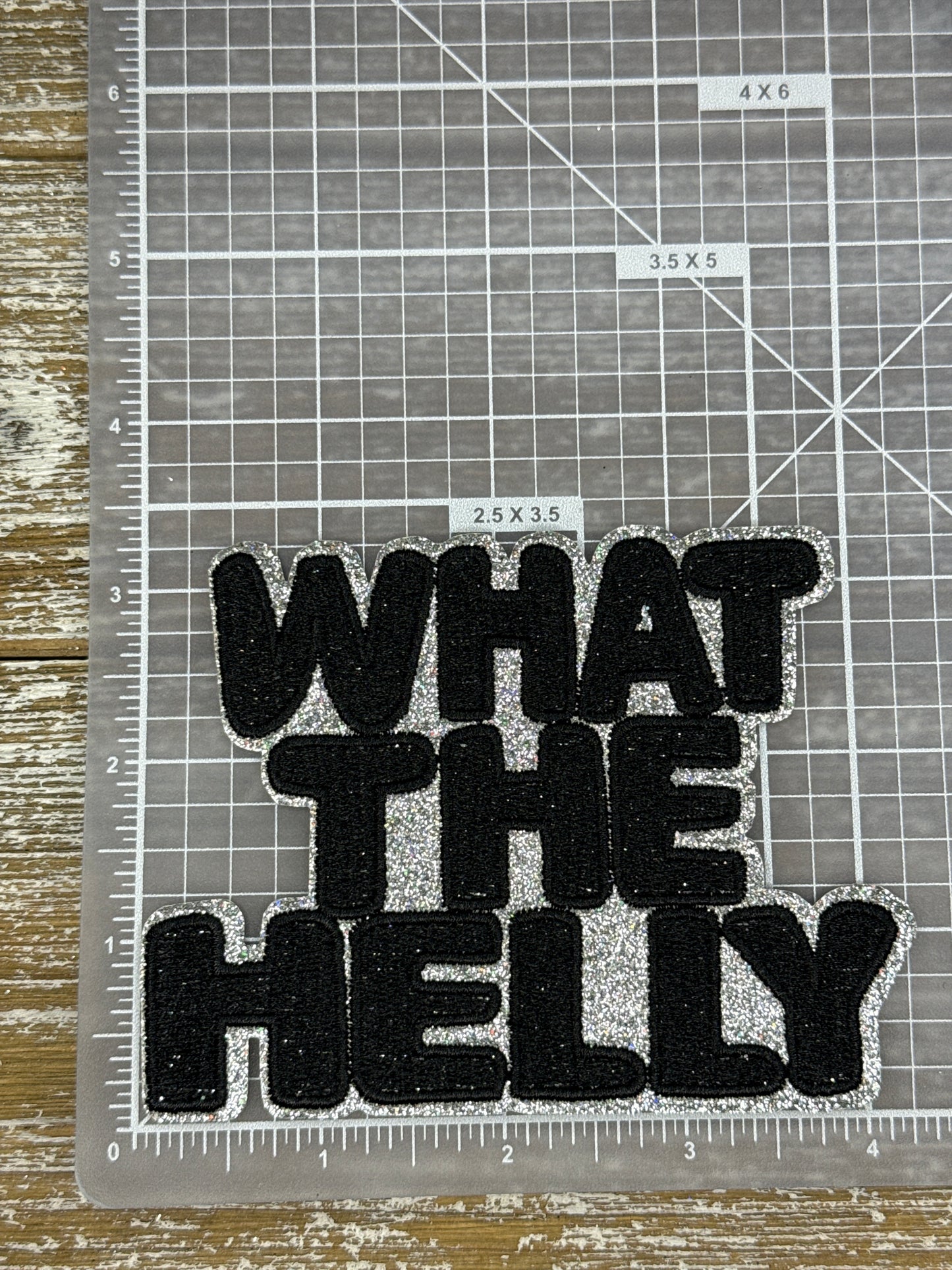 Silver Glitter What The Helly