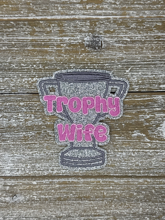 Silver Glitter Trophy Wife