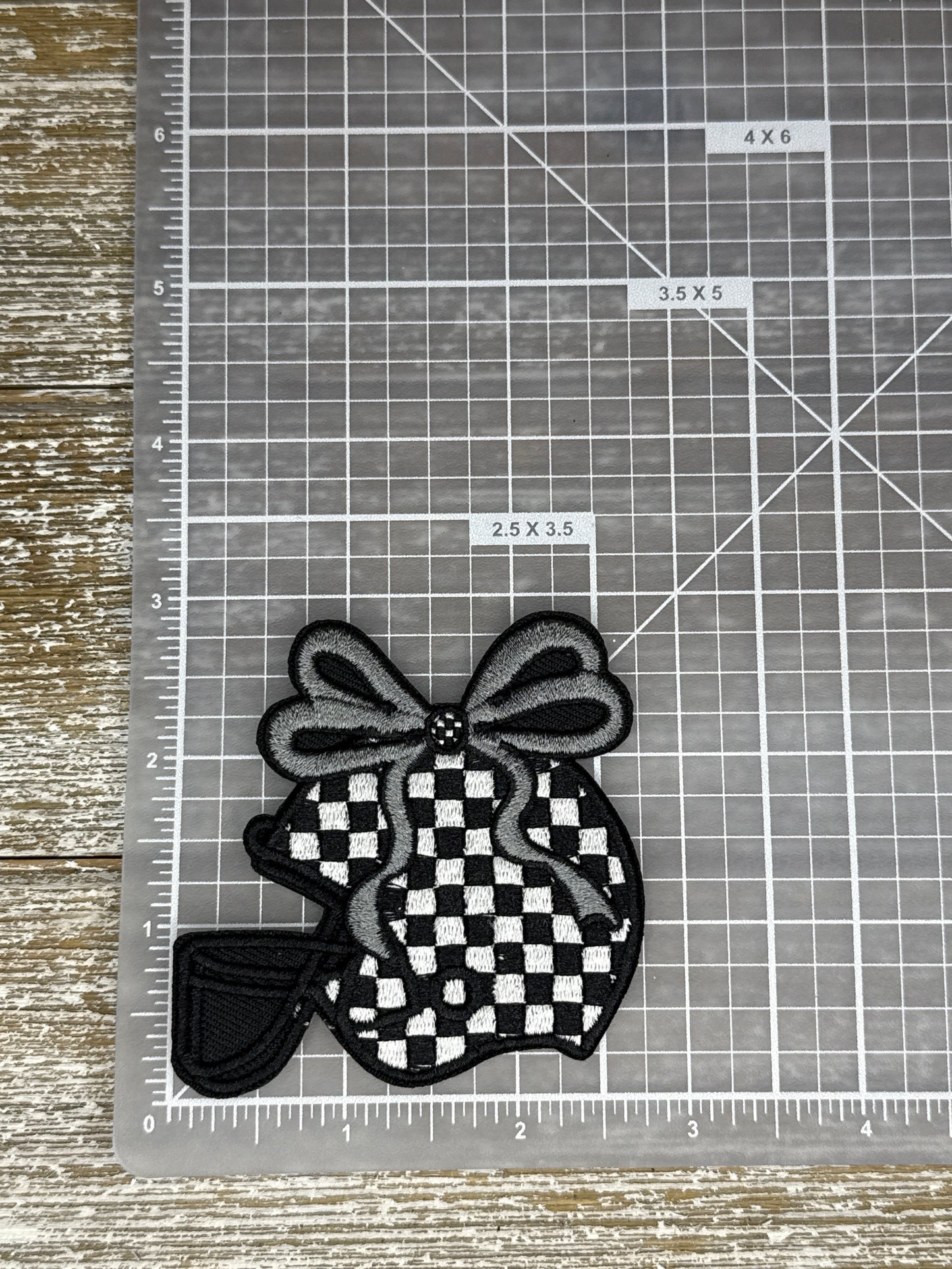 Checkered Football Helmet