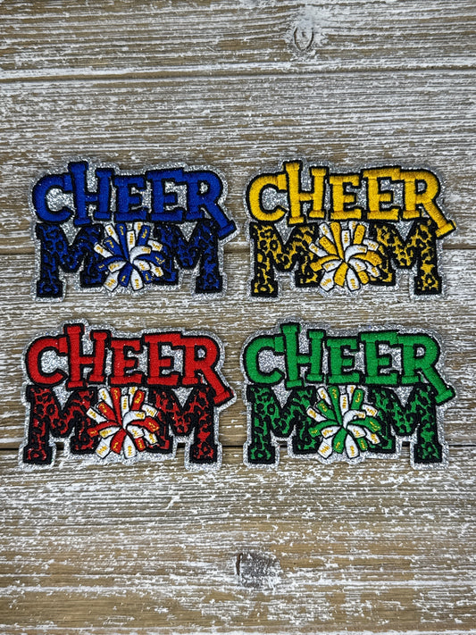 Silver Glitter Cheer Mom
