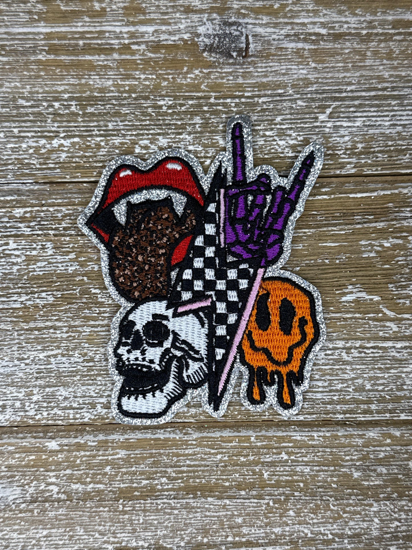 Silver Glitter Rocker