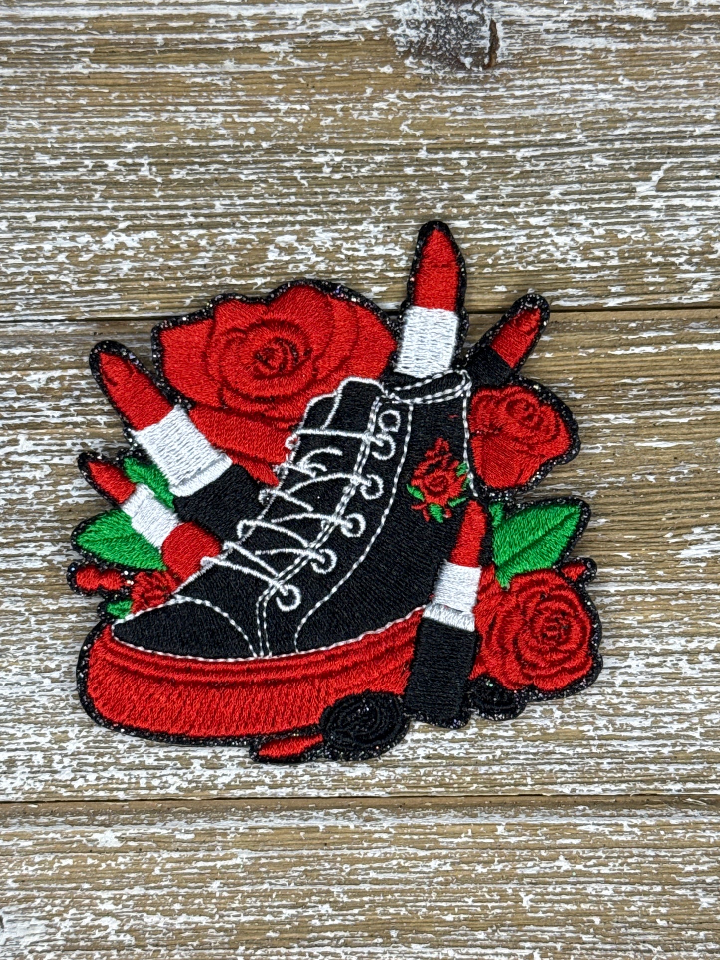 Hi-Top Sneaker, Roses And Lipstick