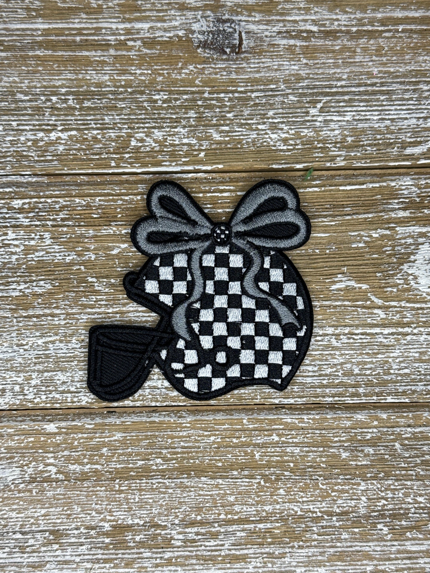 Checkered Football Helmet