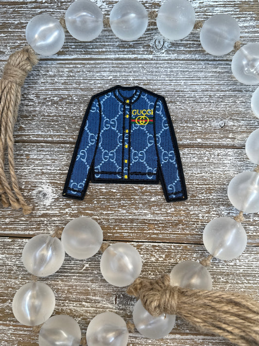 Blue and Light Blue GG Jacket