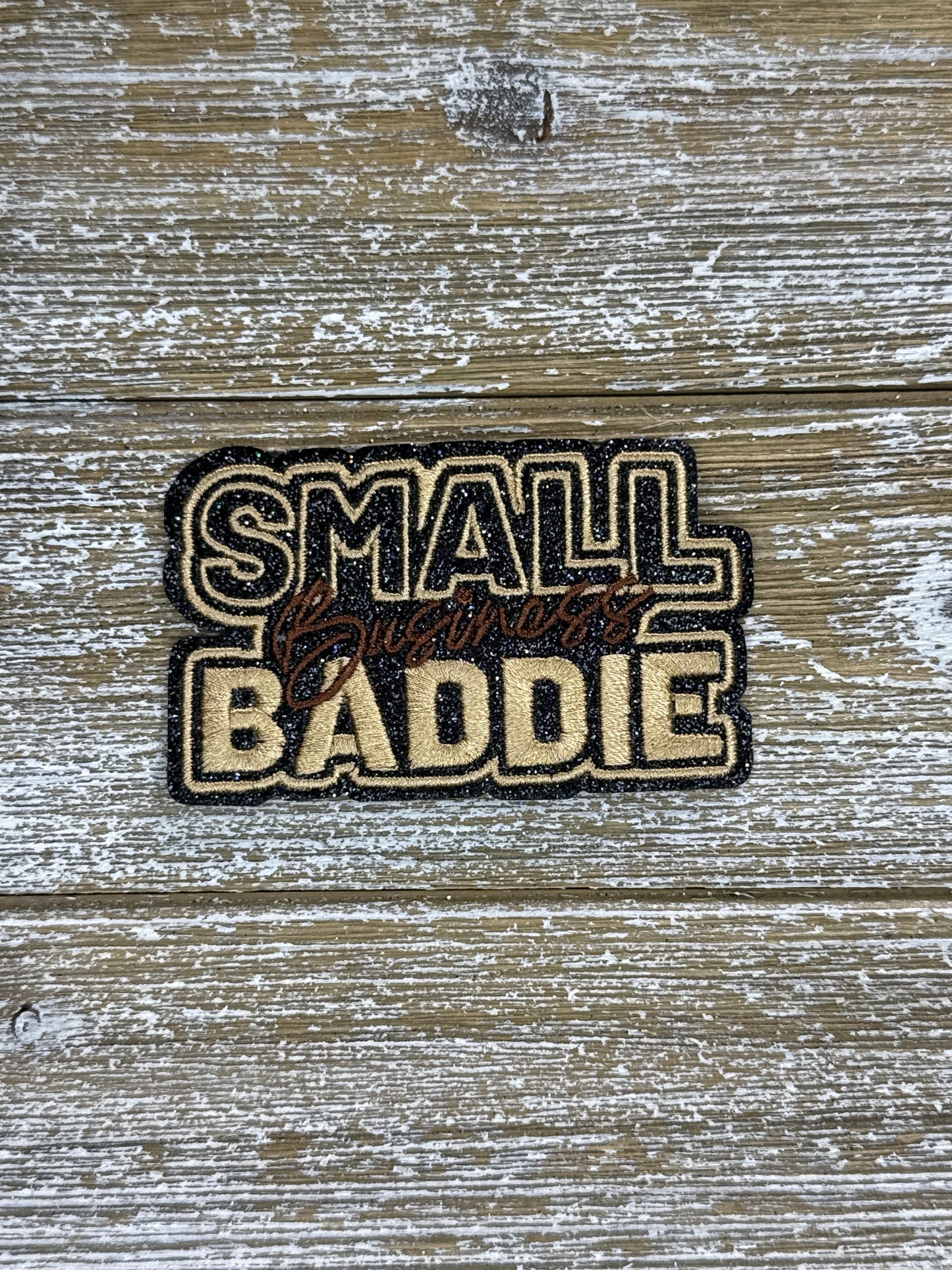 Black Glitter Small Business Baddie