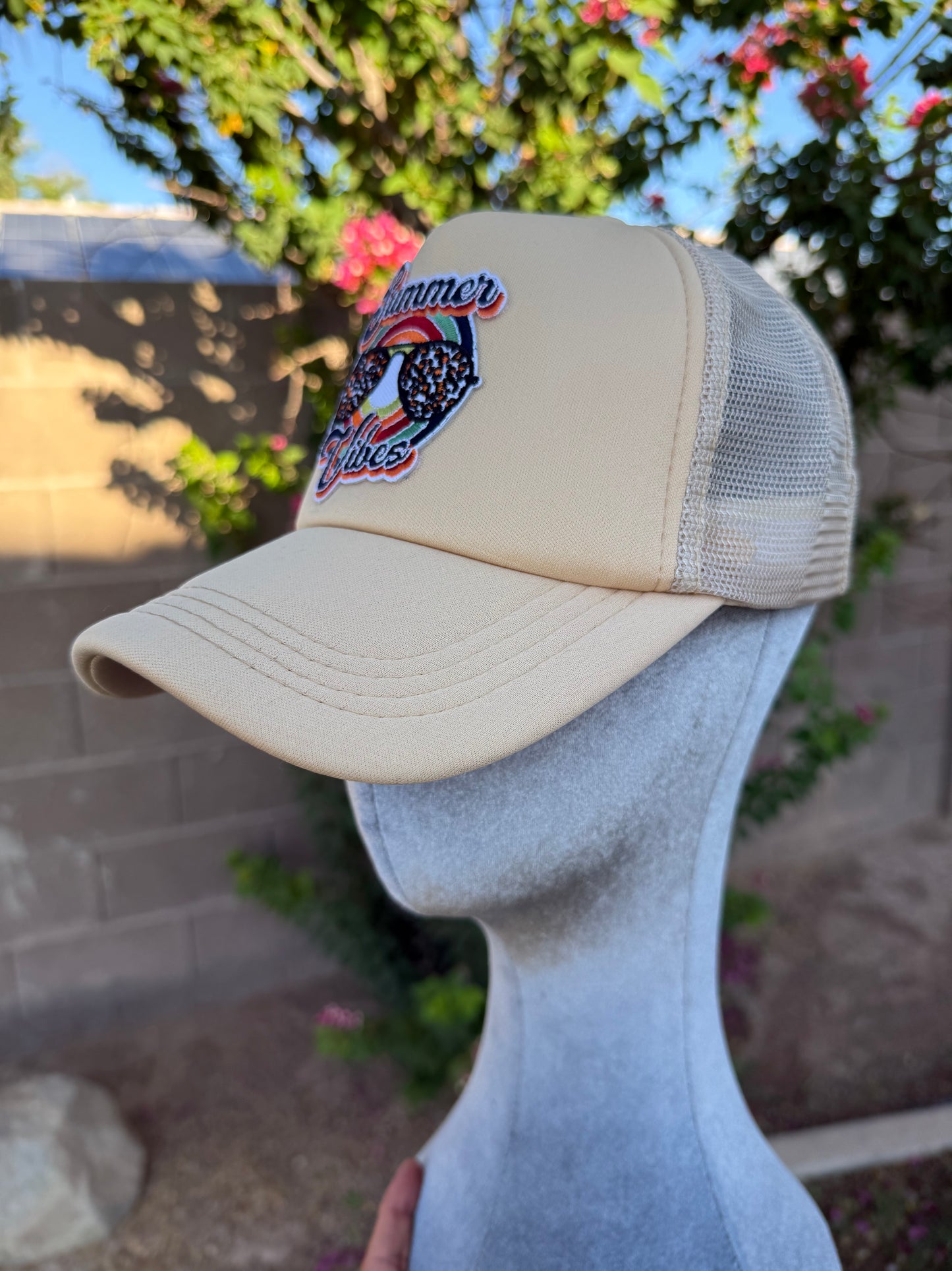 Leopard Glasses Summer Vibes Patch Hat