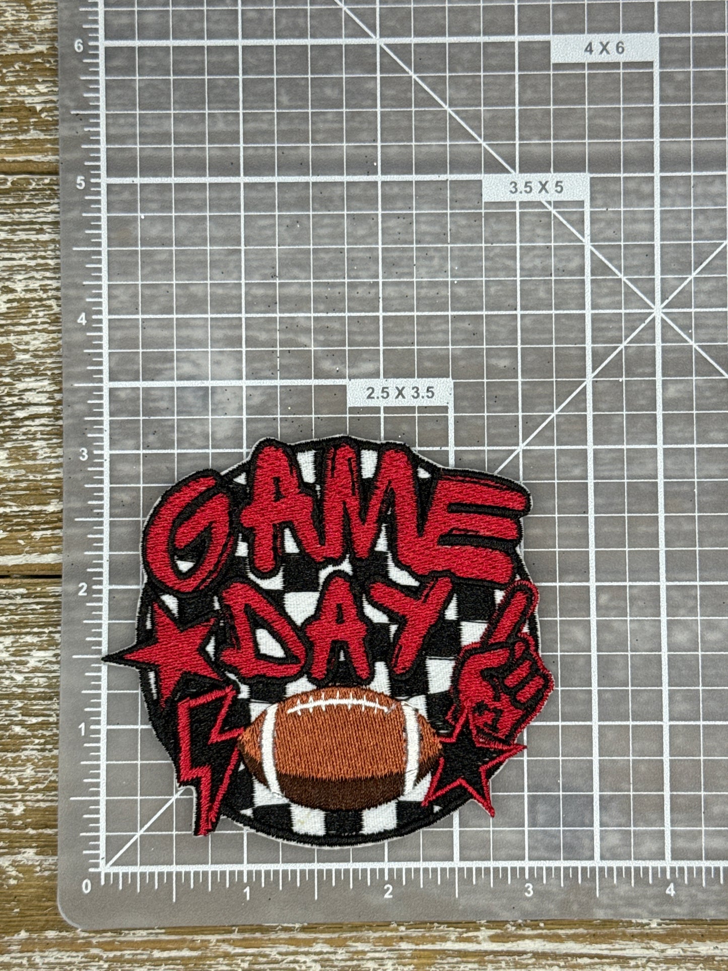 Checkered Game Day Football