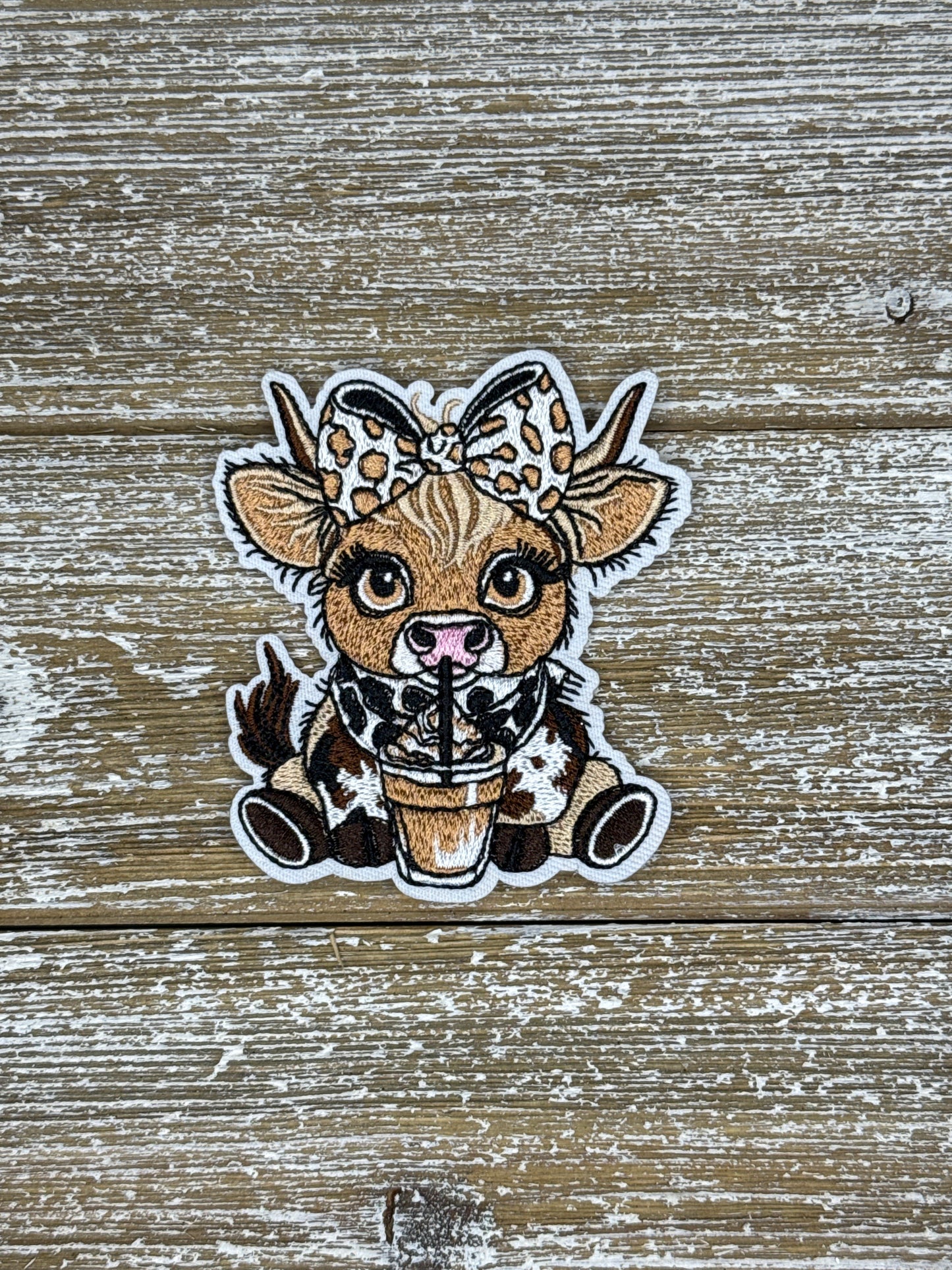 Cow Drinking Coffee