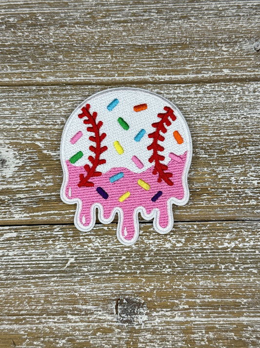 Baseball Ice Cream Drip