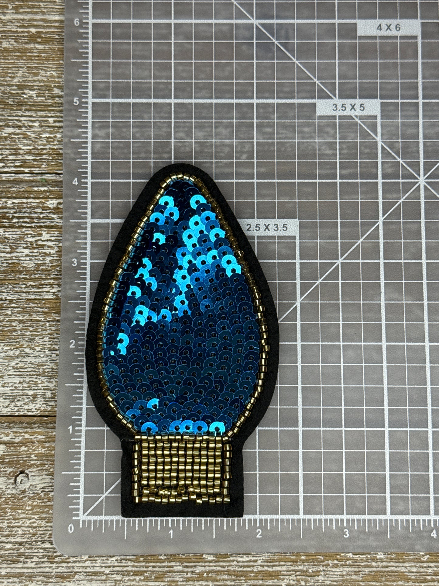 Sequin And Beaded Christmas Bulb