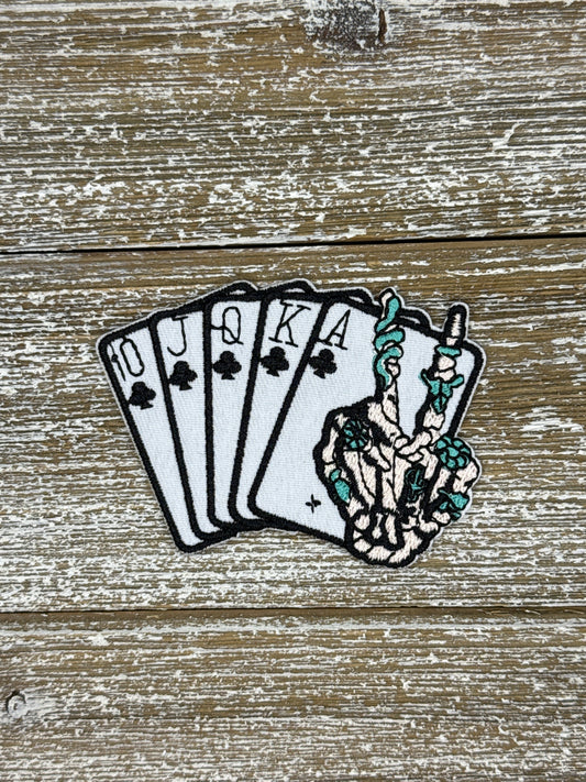 Royal Flush Skeleton Hand