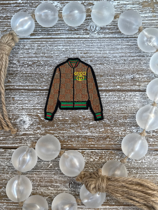 Tan/Red/Green GG Jacket