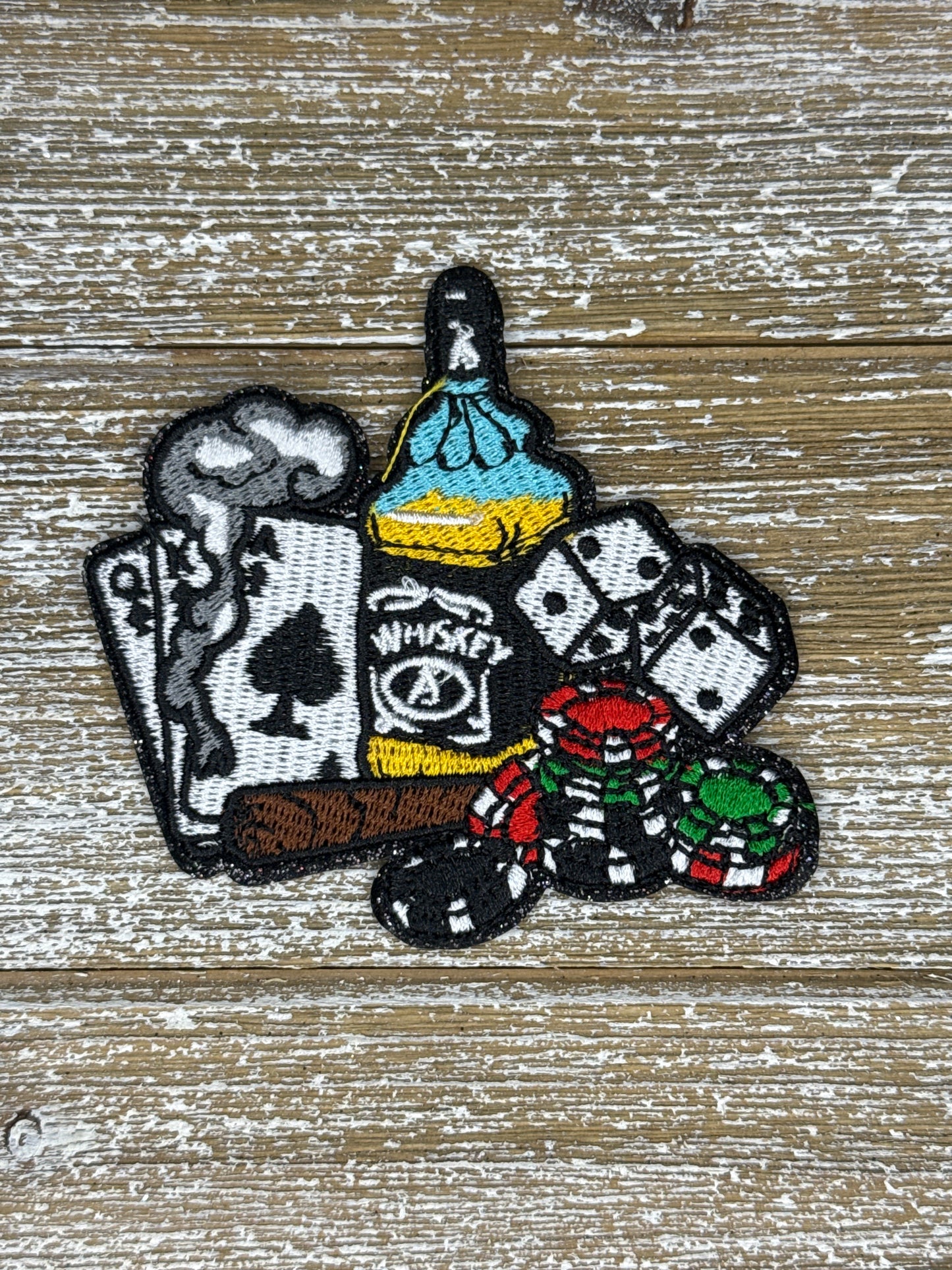 Cigar, Dice, Chips, Whiskey