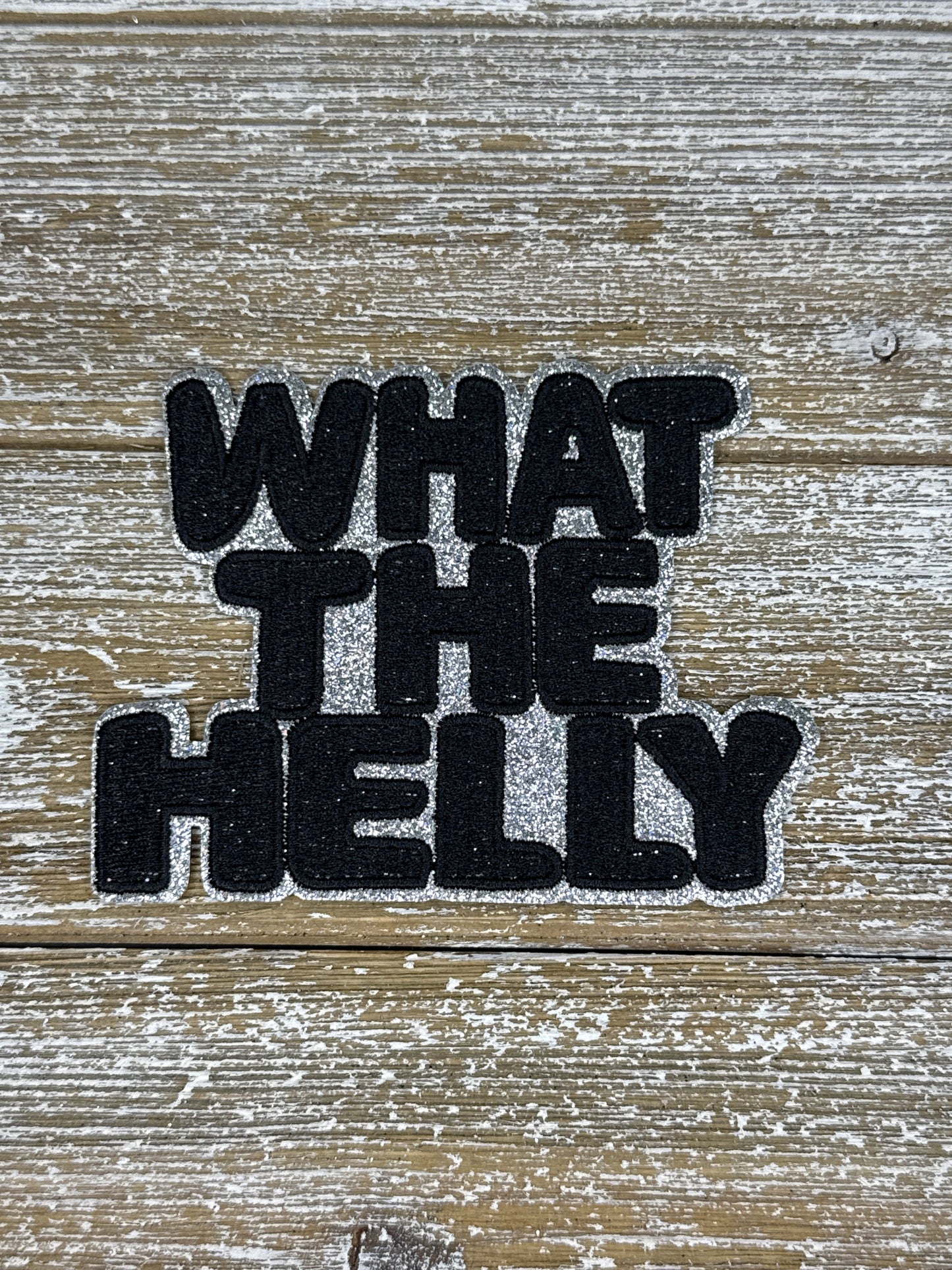 Silver Glitter What The Helly