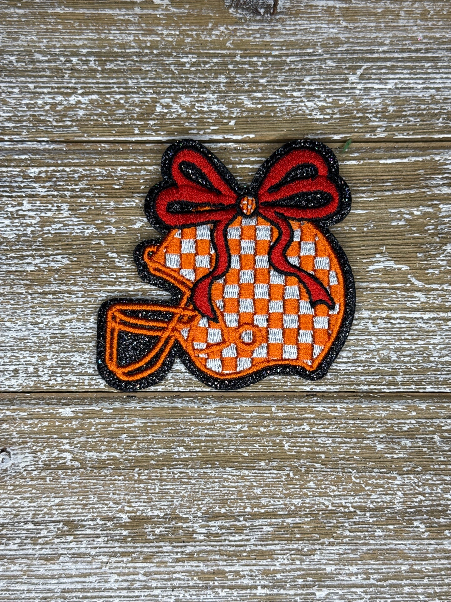 Checkered Football Helmet