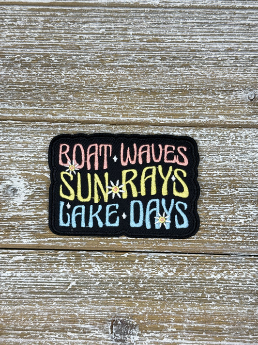 Boat Waves, Sunrays, Lake Days
