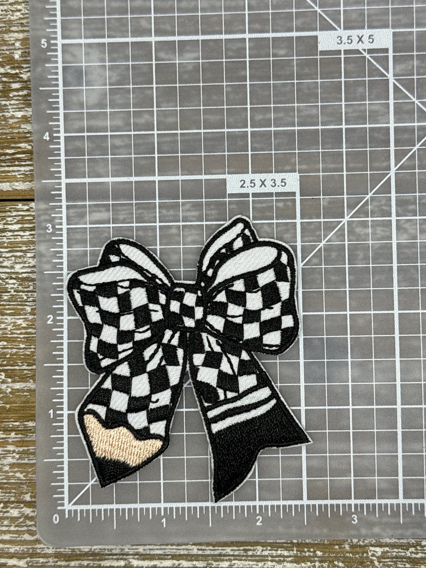 Checkered Pencil Bow