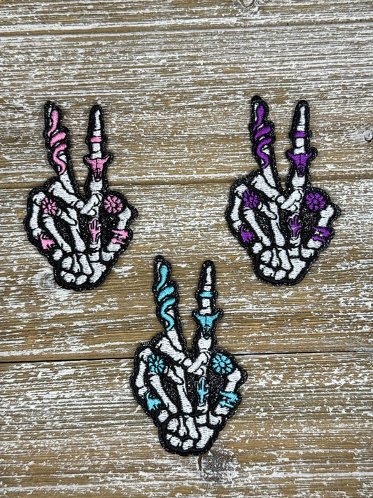 Skeleton Peace Sign