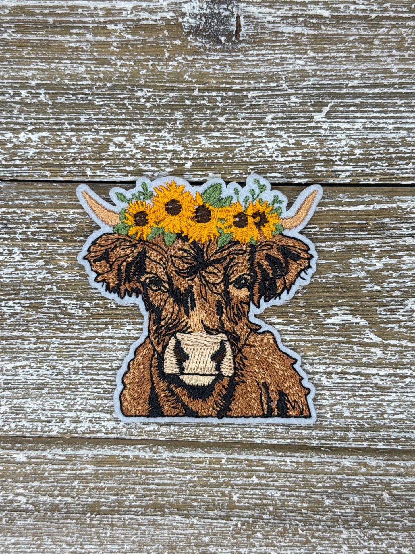 Highland Cow Sunflower Crown