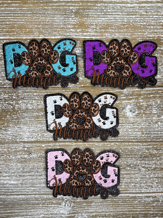 Black Glitter Dog Mama