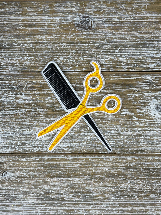 Hairdresser Comb And Scissors