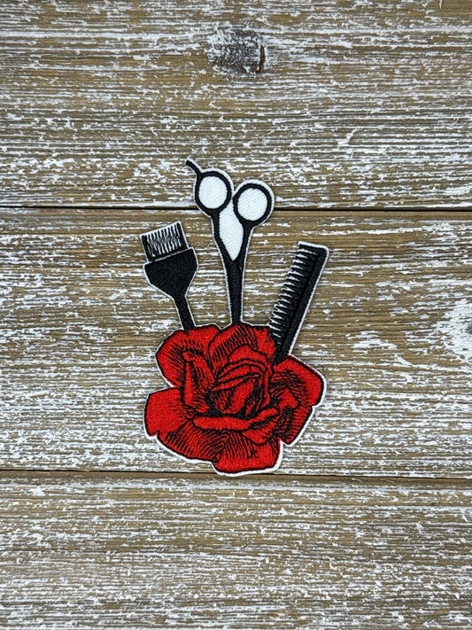 Hairdresser Tools and Rose