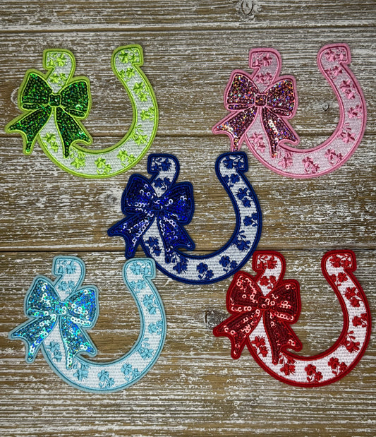 Sequin Bow Horseshoe