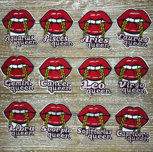 Zodiac Mouth/Lips Necklace Pink